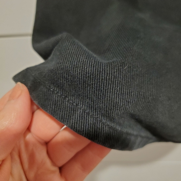 Vintage nevada sz 8 high waisted shorts black jean distressed grunge denim - Picture 10 of 16